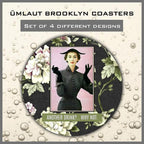 Silver Coaster Set by Umlaut Brooklyn - 4 unique designs