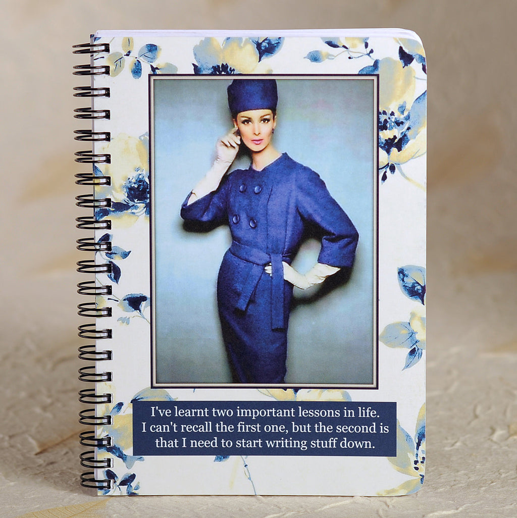I Need to Start Writing Stuff Down. - lined 5x7 spiral journal by Umlaut Brooklyn