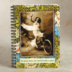 No Great Story Ever Started With a Salad - lined 5x7 80 recycled pages - notepad journal by Umlaut Brooklyn