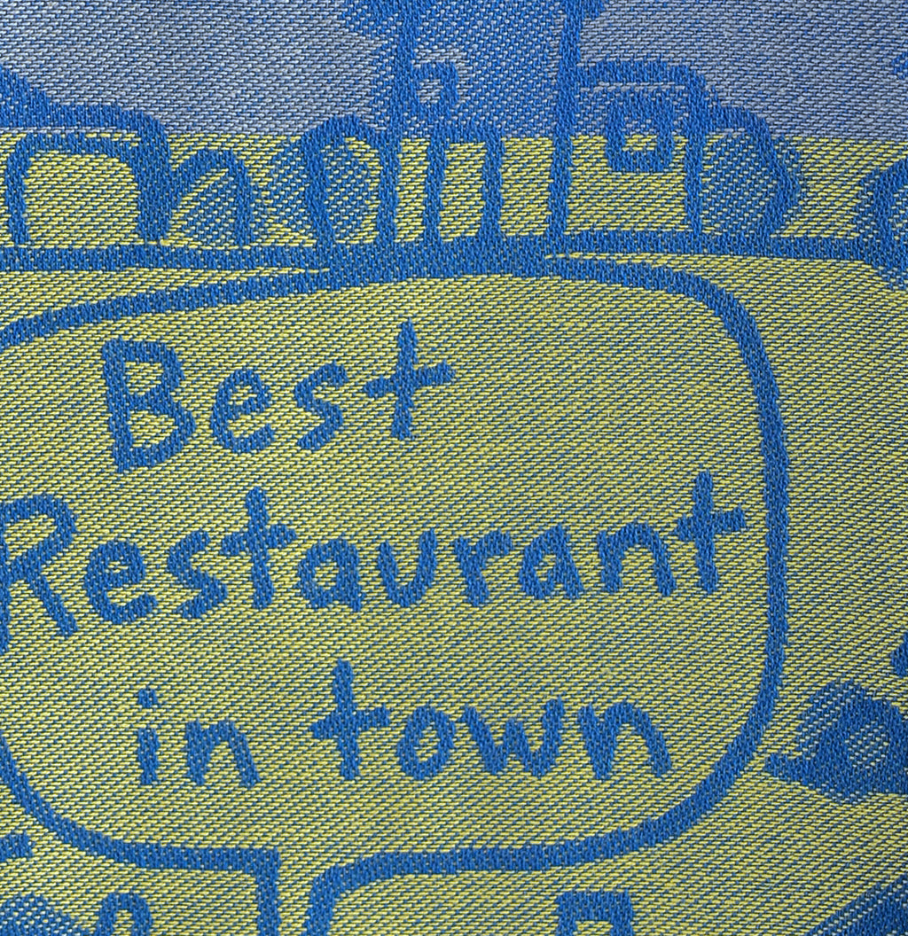 Blue Q Kitchen Towel - woven jacquard Cotton Kitchen Towel -  Best Restaurant in Town