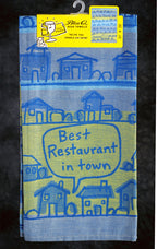 Blue Q Kitchen Towel - woven jacquard Cotton Kitchen Towel -  Best Restaurant in Town