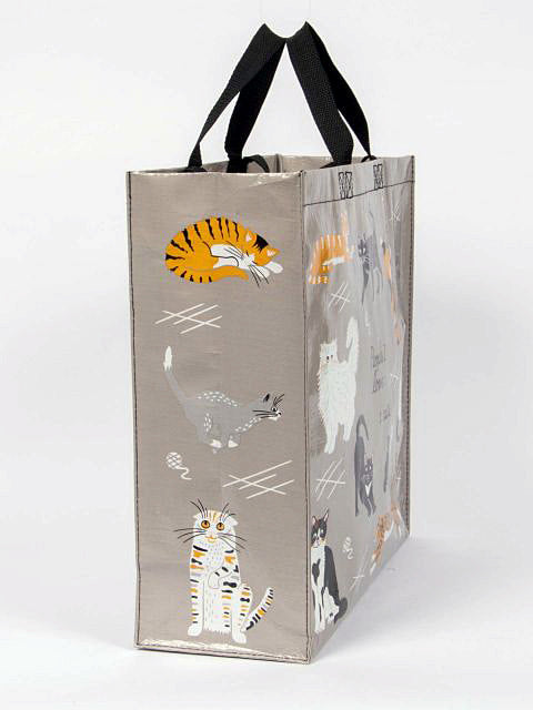 People I Love: Cats Blue Q Shopper Bag - Reusable Shopping Bags