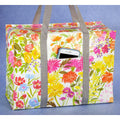 Blue Q Shopping Bag Shoulder Tote  - Flower Garden - Eco  - Pocket, Zipper, folding