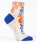 Women's Ankle Sock This Girls Got a a lot to say - Blue Q