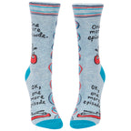 Blue Q Women's Crew Socks - One More Episode. One More Episode ....