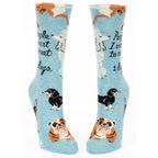 Blue Q Women's Crew Socks - People I Want to Meet:  1. Dogs