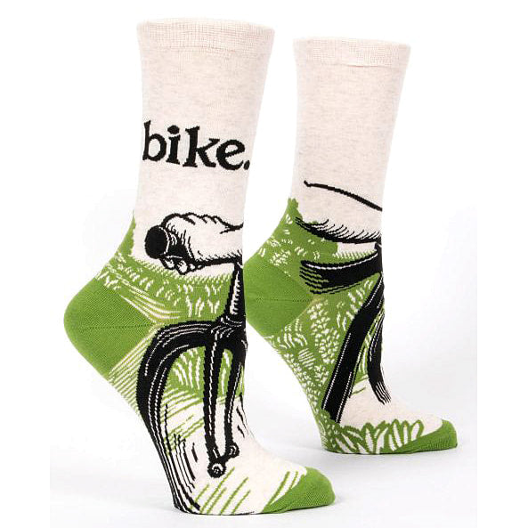 Blue Q Women's Crew Socks - Bike Path