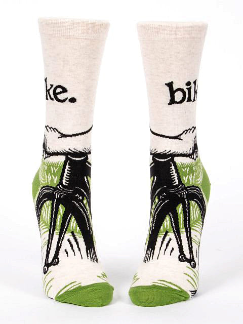 Blue Q Women's Crew Socks - Bike Path