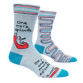 MEN's Crew Socks - One More Episode.  OK, one more episode ....  Blue Q