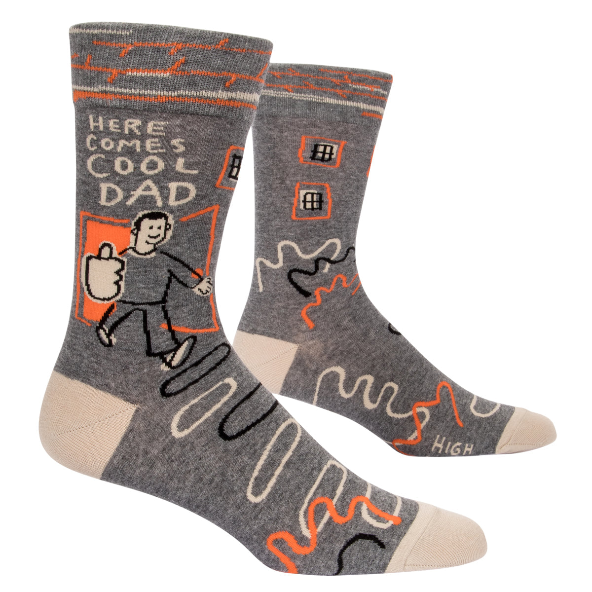 MEN's Crew Socks - Here Comes Cool Dad