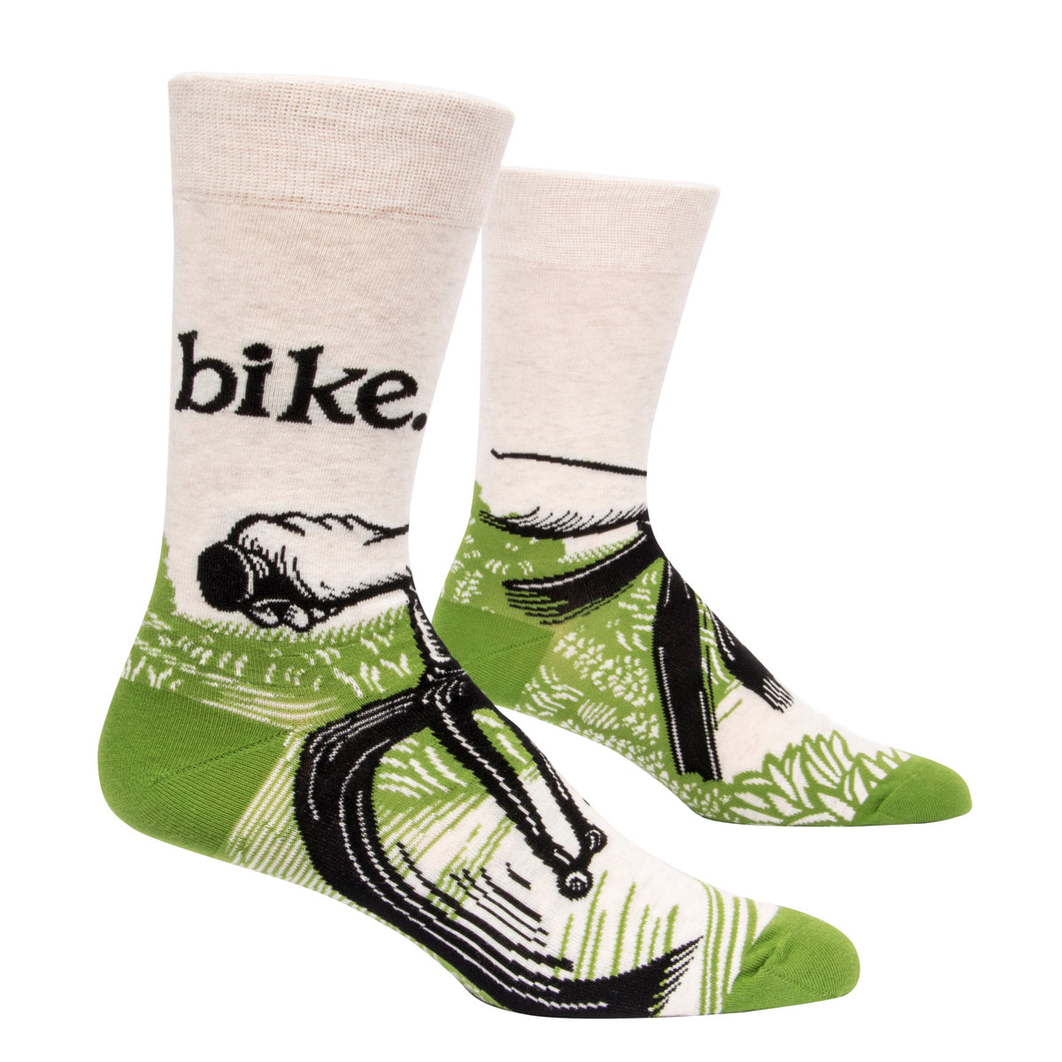 MEN's Crew Socks - Bike Path.