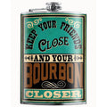 Keep Your Bourbon Closer lead free flask by Lucky Jack fka Trixie and Milo