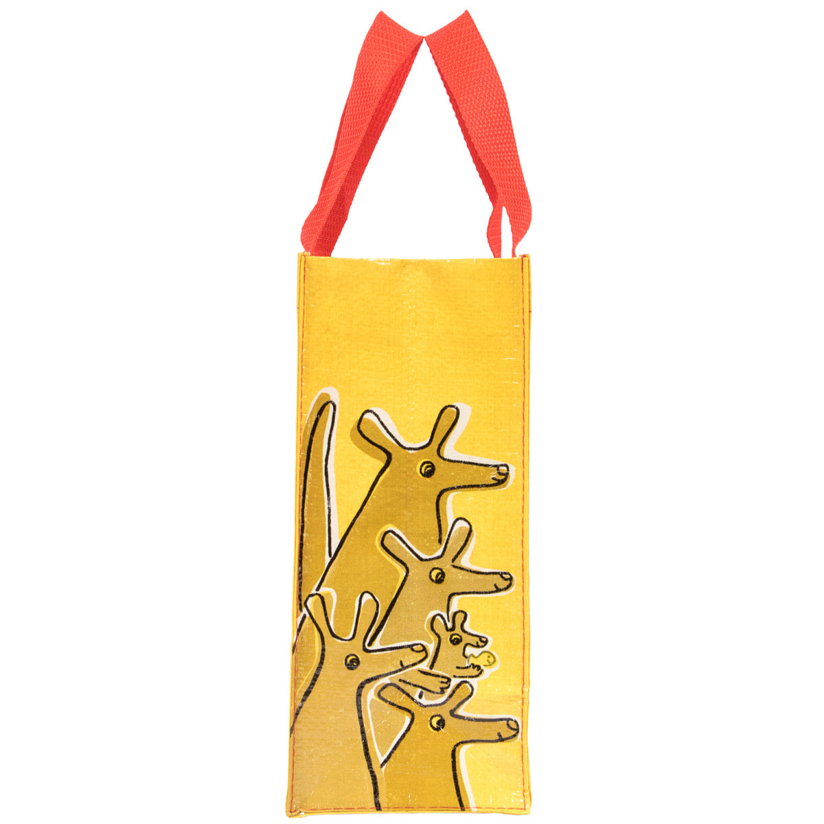 Blue Q Packin' Snacks (with kangaroo) Handy Tote   10x8.5x4.5  Eco Reusable Lunch Bag