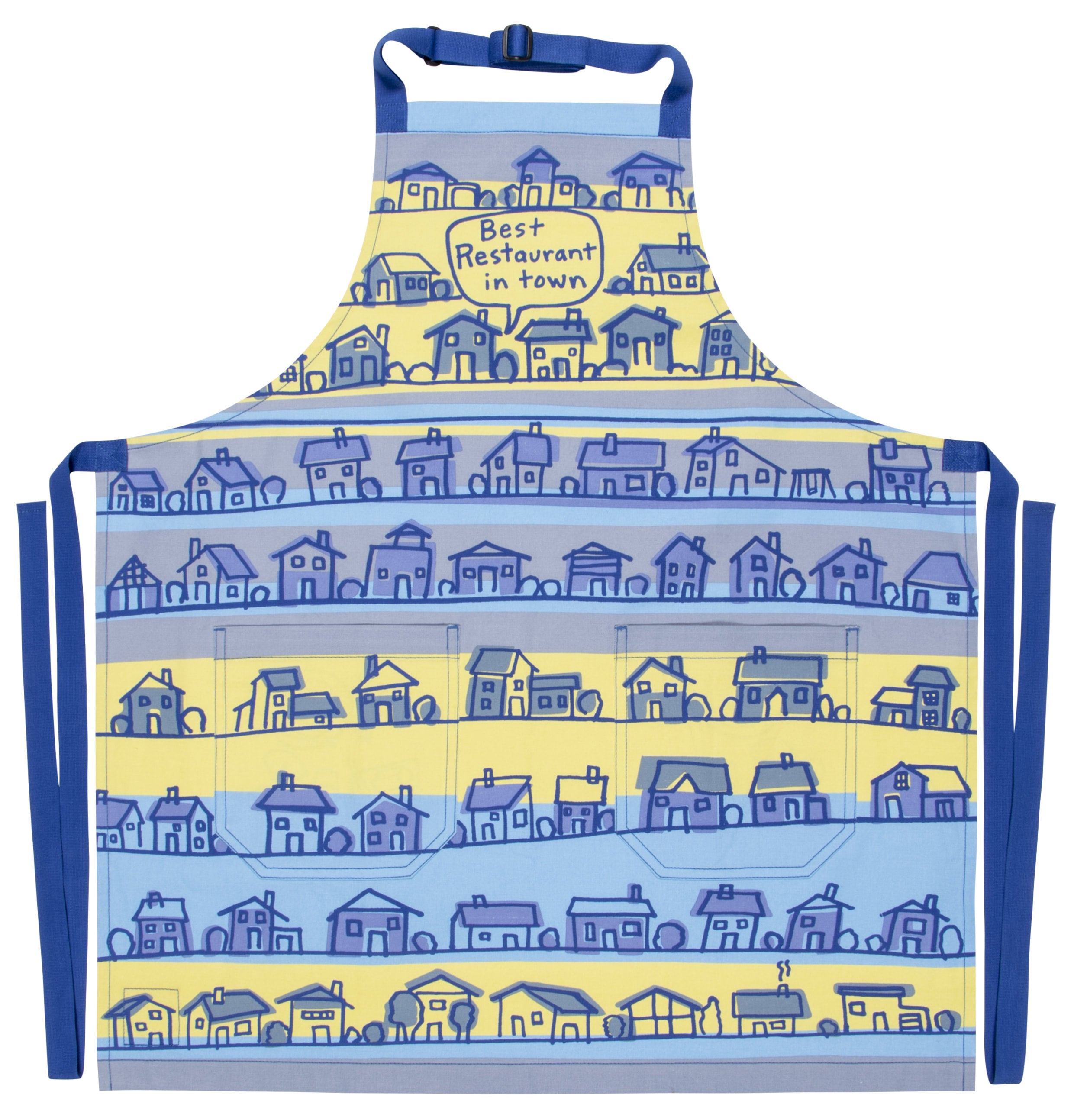 Blue Q Best Restaurant In Town Full Apron With Pockets