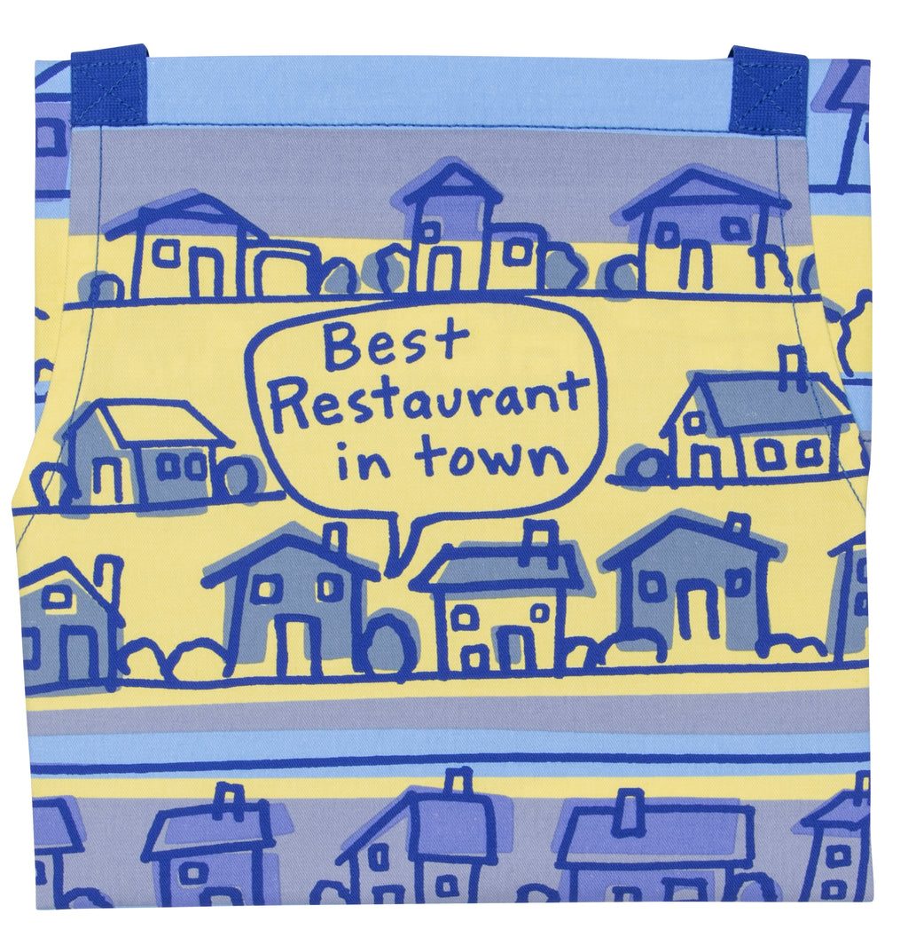 Blue Q Best Restaurant In Town Full Apron With Pockets
