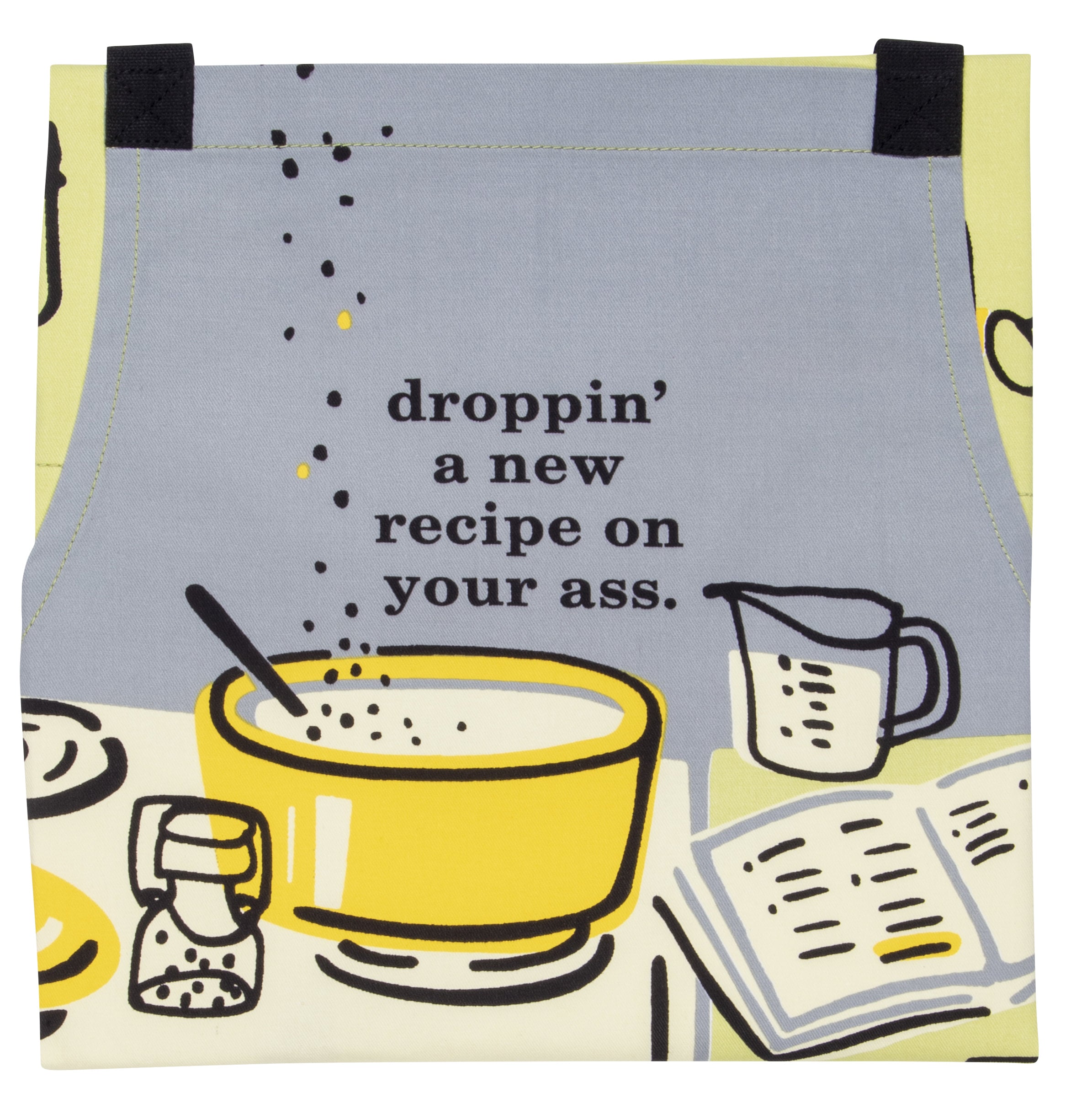 Blue Q Droppin' a New Recipe On Your Ass Full Apron With Pockets