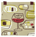 Blue Q Cooking Makes Me Thirsty Wine Full Apron With Pockets