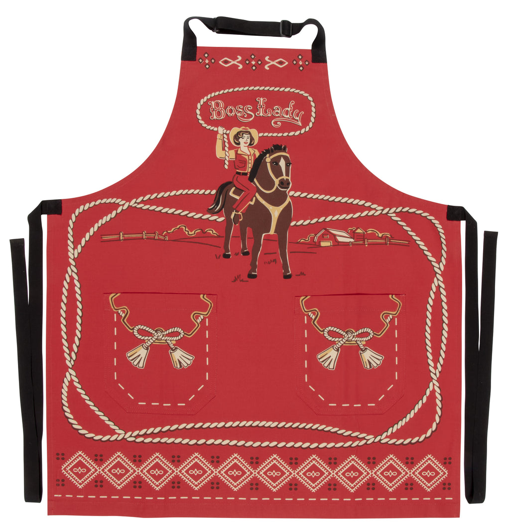 Blue Q Boss Lady Full Apron With Pockets