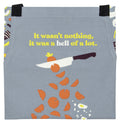 Blue Q  It Wasn't Nothing.  It Was a Hell of a Lot. Full Apron With Pockets