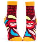 Women's Ankle Sock My Filter Needs to be Replaced - Blue Q