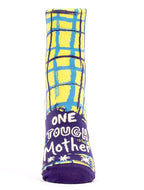 Women's Ankle Sock One Tough Mother - Blue Q