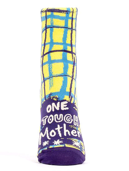 Women's Ankle Sock One Tough Mother - Blue Q
