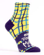 Women's Ankle Sock One Tough Mother - Blue Q