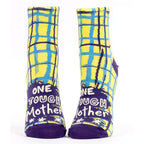 Women's Ankle Sock One Tough Mother - Blue Q