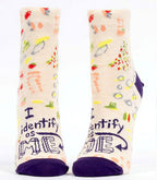 Women's Ankle Sock I Identify as Me - Blue Q