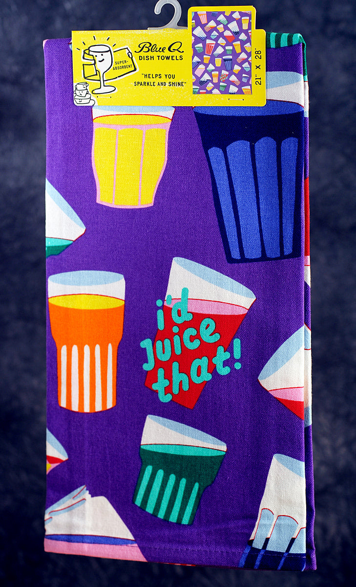 Blue Q Kitchen Towel - I'd Juice That - Screen Printed Cotton