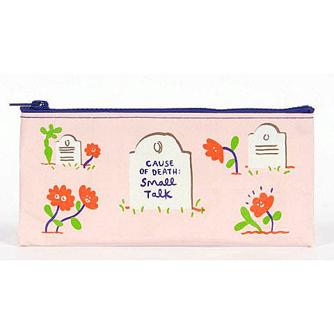 Small Talk Blue Q Pencil Case