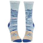 Blue Q The Ocean Just Gets Me Women's Crew Socks