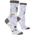 Women's Crew Socks - Fuck This Shit - Blue Q