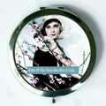 Most of the Time She Was a Lady - Mirror Compact (regular and magnifiy) by Umlaut Brooklyn
