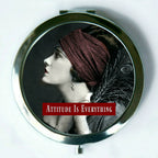 Attitude is Everything - Mirror Compact (regular and magnifiy) by Umlaut Brooklyn