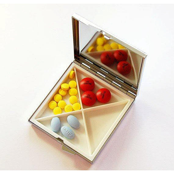 You're Giving Me a Headache - Pill Box (4 compartments) by Umlaut Brooklyn
