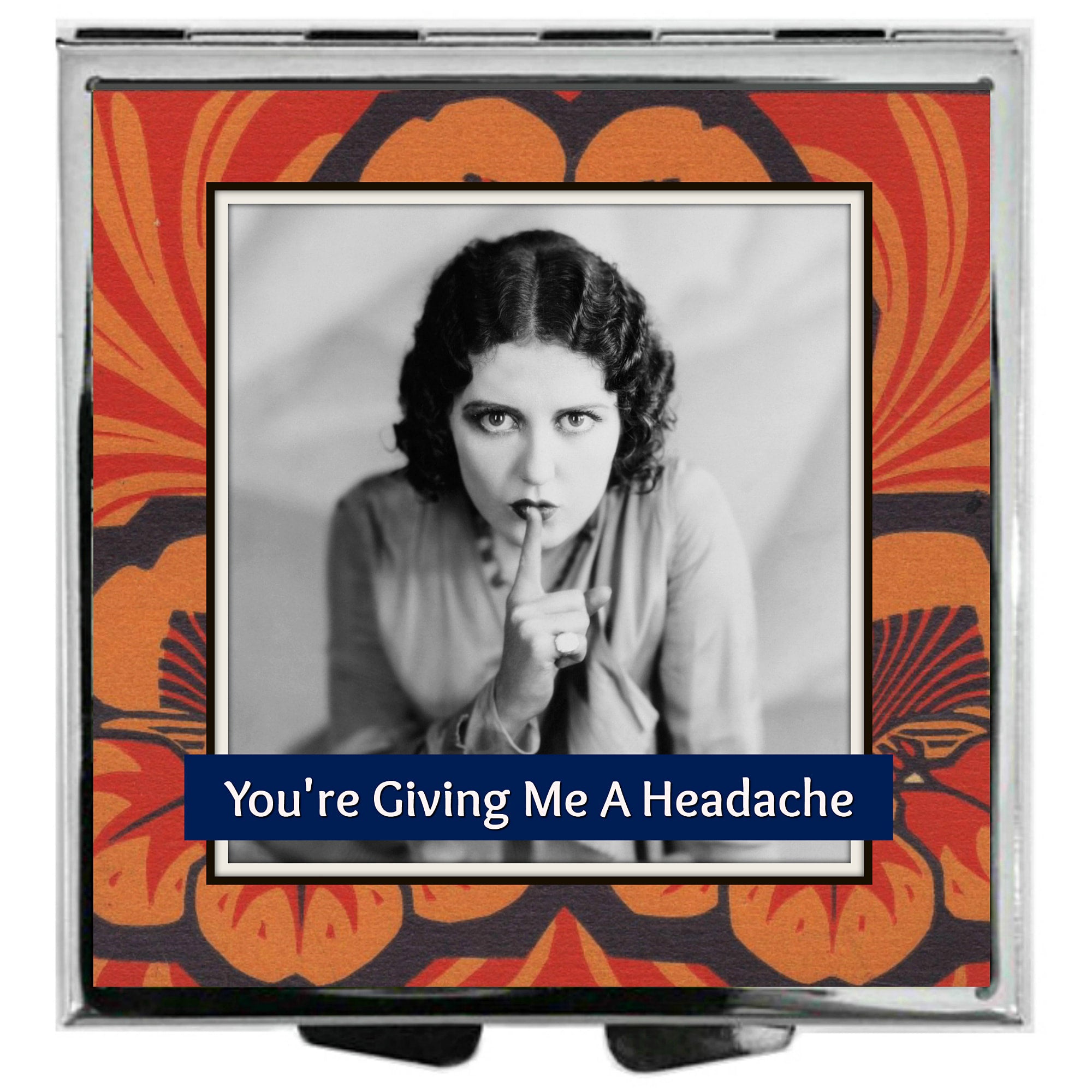 You're Giving Me a Headache - Pill Box (4 compartments) by Umlaut Brooklyn