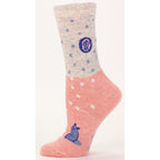Women's Crew Socks - Patience, Yeah No - Blue Q