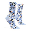 Bitch I AM Relaxed Women's Crew Sock - Blue Q