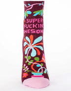 Blue Q Super Fucking Awesome Women's Ankle Sock