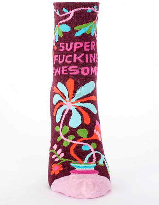 Blue Q Super Fucking Awesome Women's Ankle Sock