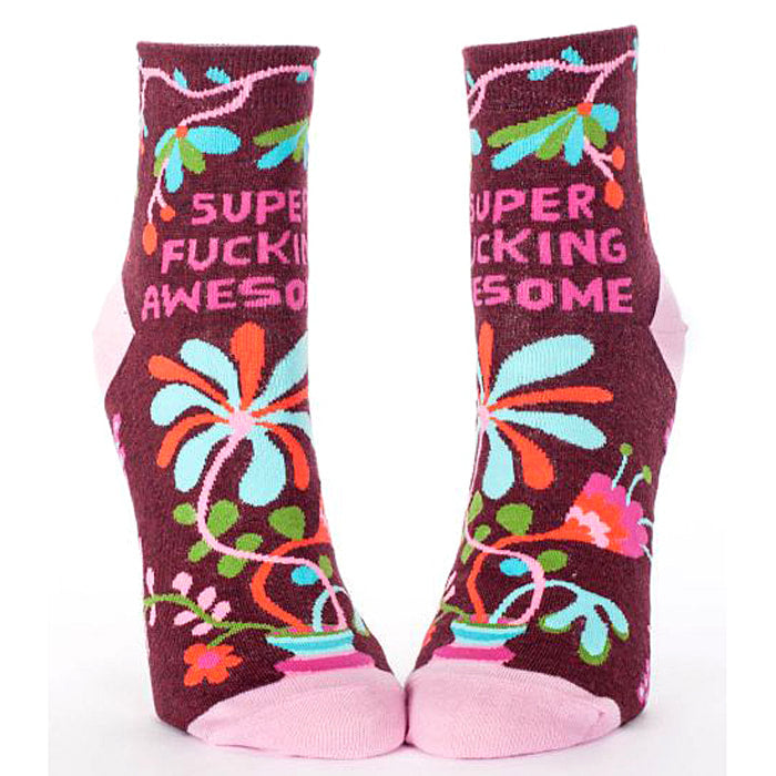 Blue Q Super Fucking Awesome Women's Ankle Sock
