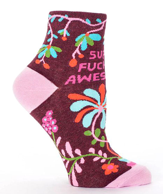 Blue Q Super Fucking Awesome Women's Ankle Sock