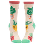 Proud Plant Mom Women's Crew Socks - Blue Q