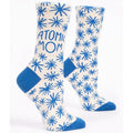 Atomic Mom.   Women's Crew Socks - Blue Q