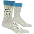 Not Gonna Lie  - MEN's combed cotton crew sock by BlueQ