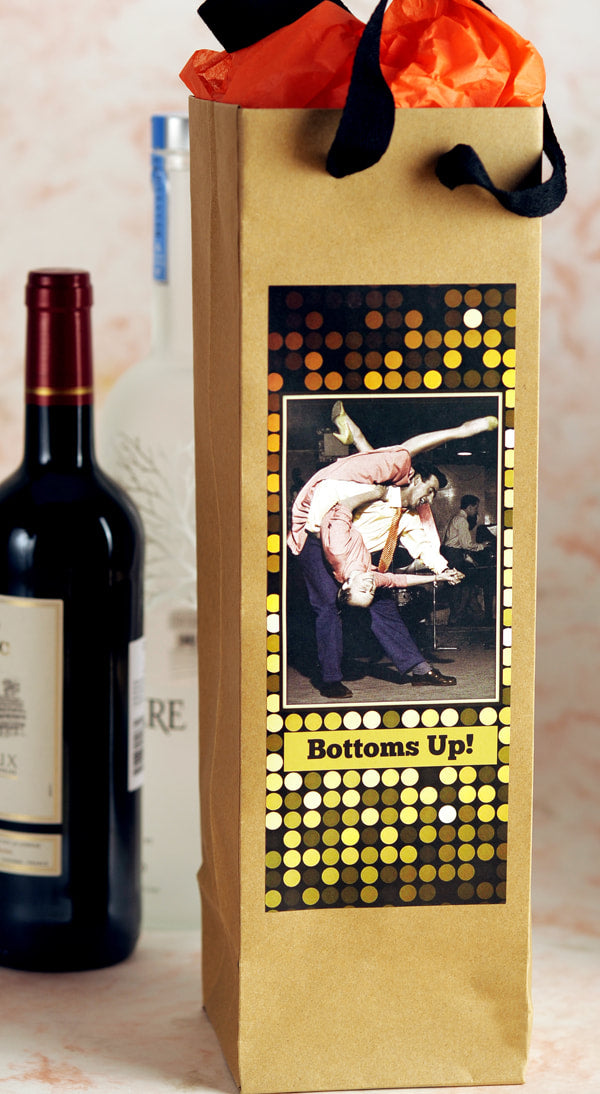 Bottoms Up -  Eco Wine or Bottle Bag by Umlaut Brooklyn