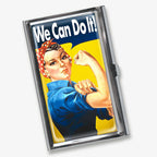 We Can Do It! Business Card Holder by Lucky Jack fka Trixie and Milo