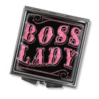 Boss Lady Square Compact Mirror (regular and magnify) by Trixie & Milo