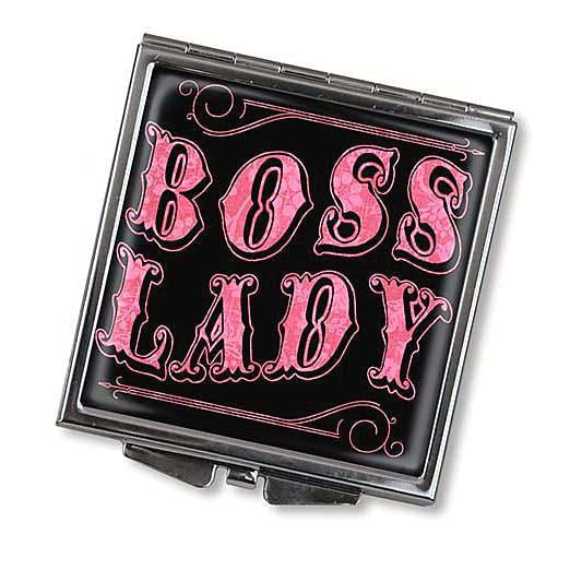 Boss Lady Square Compact Mirror (regular and magnify) by Trixie & Milo